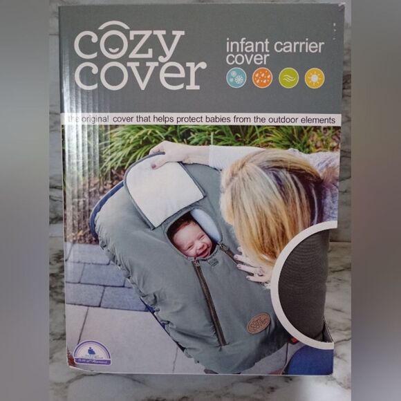 NIB Cozy Cover Infant Car Seat Cover Gray - Picture 1 of 5